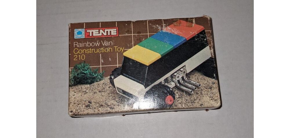 1977 Tente Hasbro Rainbow Van Construction Toy 210 Rare Sealed Box
